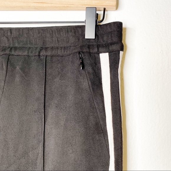 Astars | Lbc Vegan Suede Jogger Track Pants w/ Side Stripes Sz. S - Picture 7 of 12